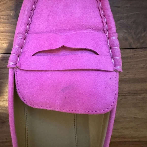 Jcrew Pink Suede Loafers - Picture 2 of 4